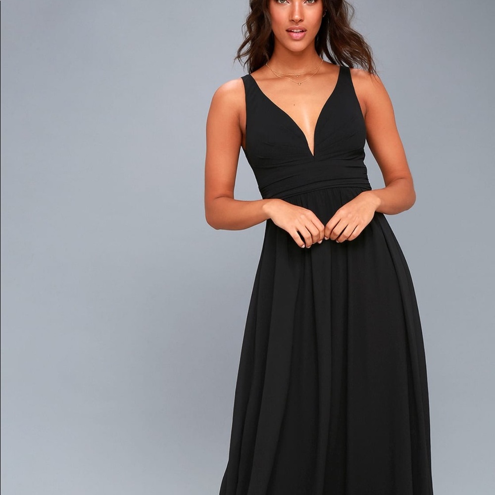 Lulus Black Bridesmaid Dress